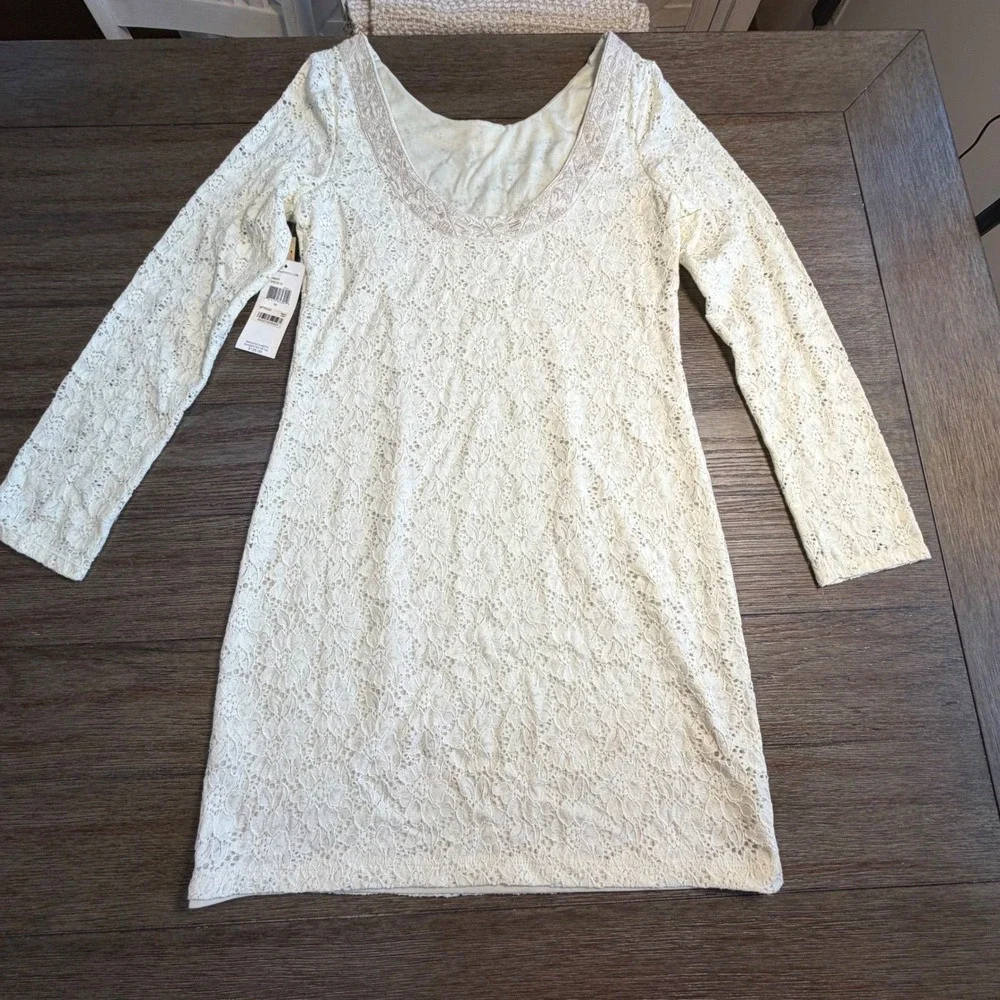 Denim & Supply Ralph Lauren Lace Mini Dress Cream Embroidered  Size‎ M NEW